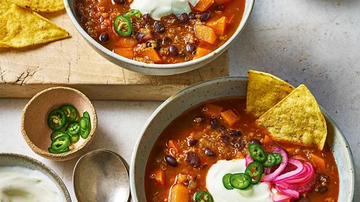 Chipotle, black bean and quinoa soup