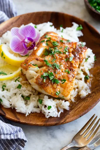 Receta de bacalao a la mantequilla de limón