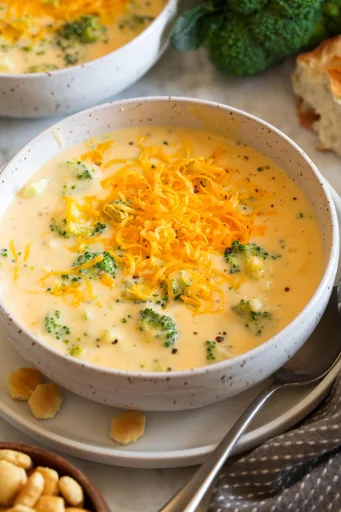 Receta de sopa de brócoli y queso