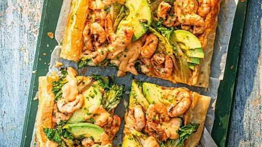 Prawn cocktail tart