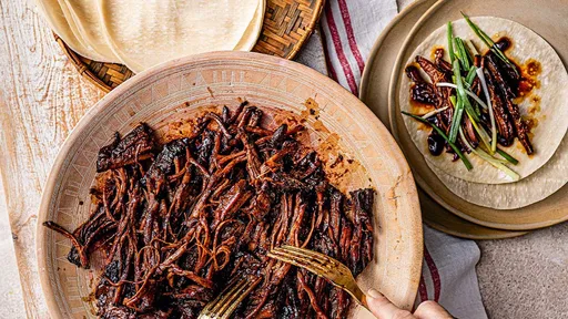 Sticky hoisin and five-spice brisket