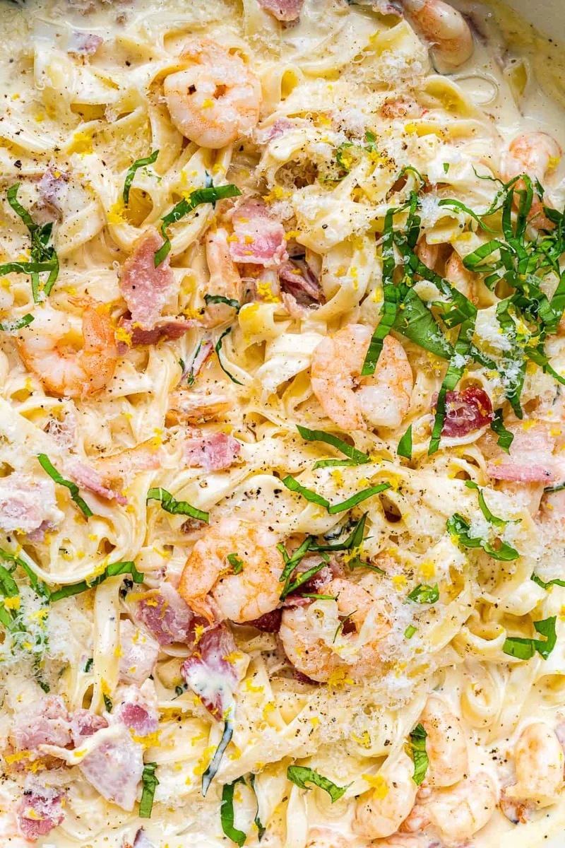 Creamy Shrimp Pasta - Shrimp Alfredo