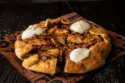 Tarta de manzana y pera sin molde