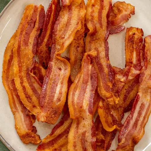 Tocino crujiente en freidora de aire