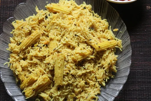 Baby Corn Pulao Recipe | Baby Corn Pulav Recipe