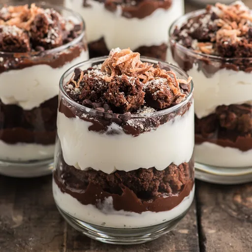 Easy No-Bake Brownie Cheesecake Parfait
