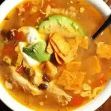 Dump and Go Chicken Taco Soup