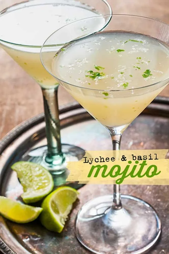 Basil Lychee Mojito