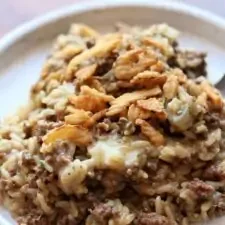 Incredible French Onion Ground Beef Casserole