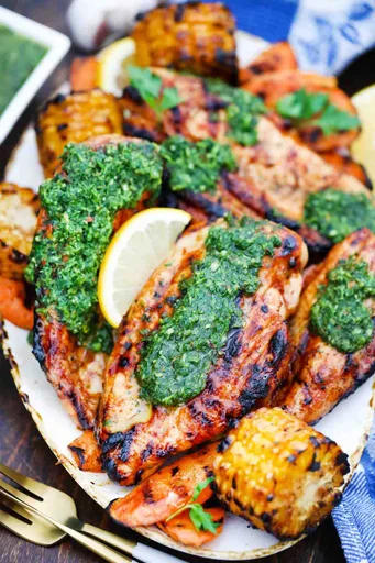 Grilled Chimichurri Chicken Breasts