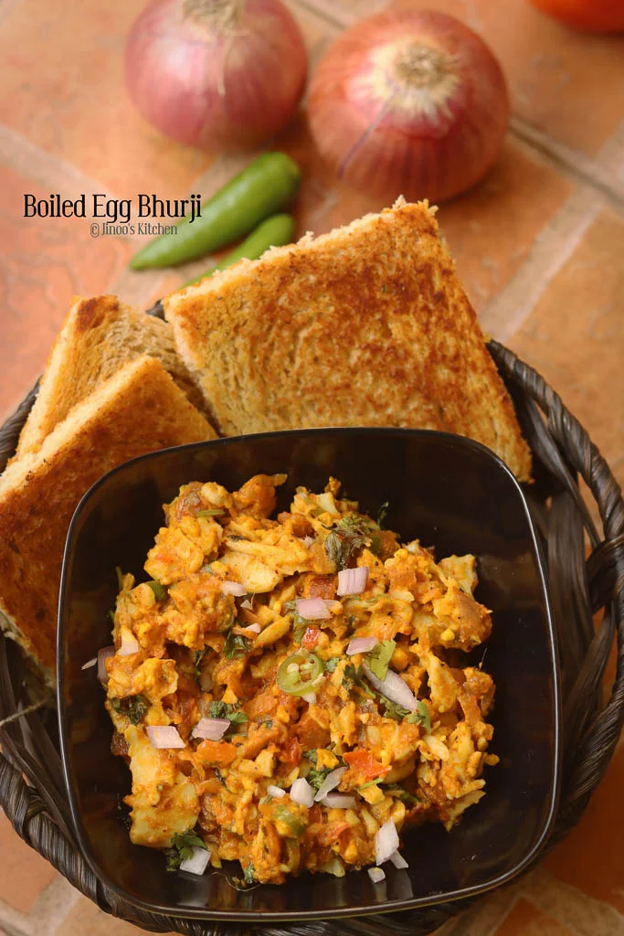 Boiled egg bhurji recipe