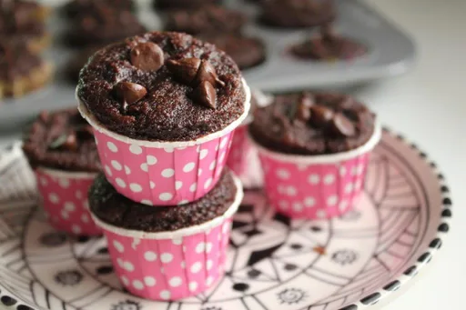 Coconut Flour Chocolate Chip Muffins
