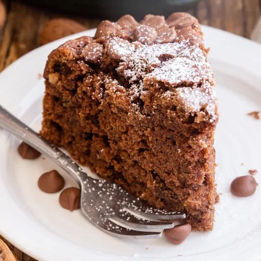Bizcocho de chocolate y calabacín