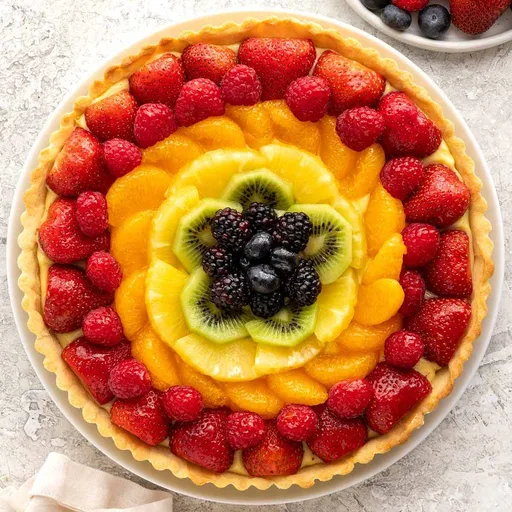 Tarta de frutas fresca