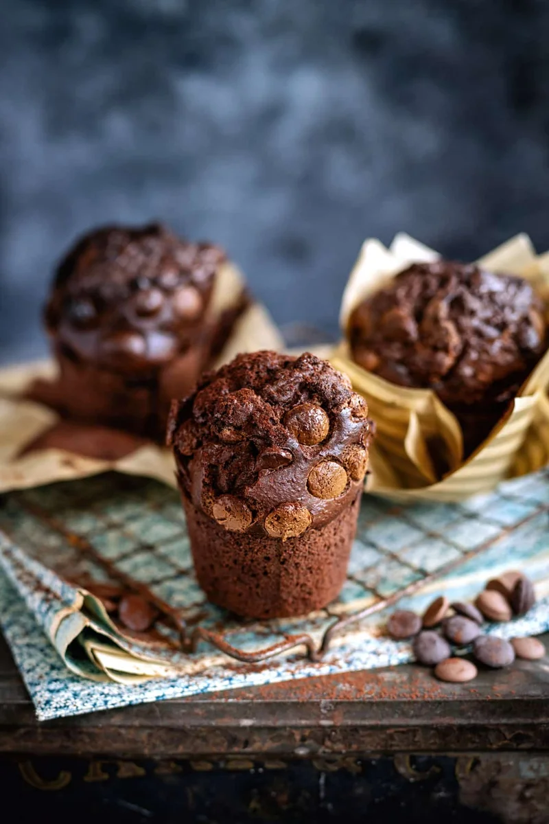 Chocolate Muffins (Air Fryer or Oven)