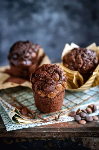 Chocolate Muffins (Air Fryer or Oven)