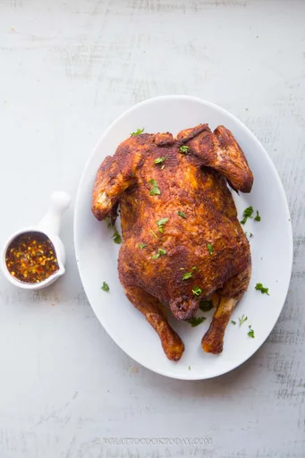 Soy Sauce Brined Five-Spice Oven-Roasted Chicken