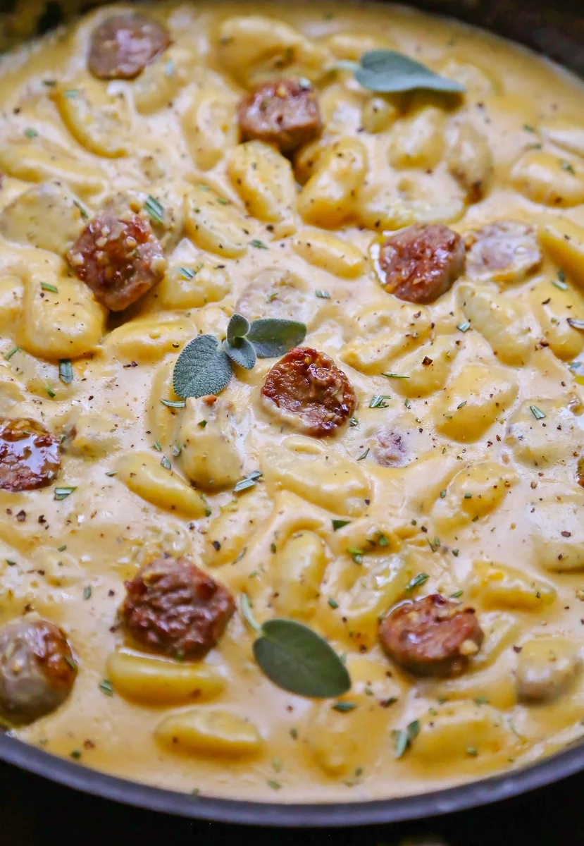 Creamy Sausage + Butternut Squash Gnocchi