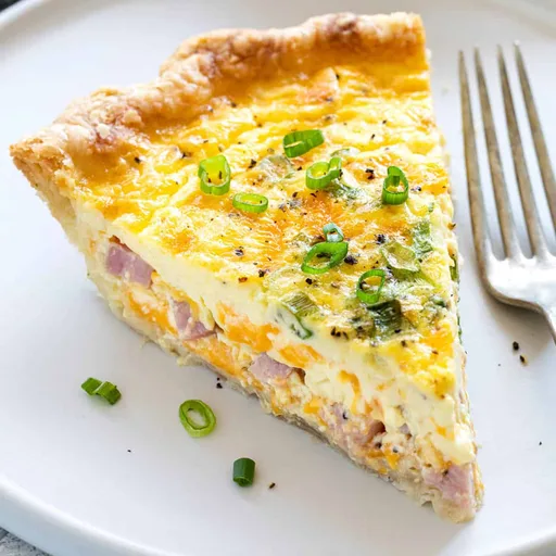 Quiche de jamón y queso