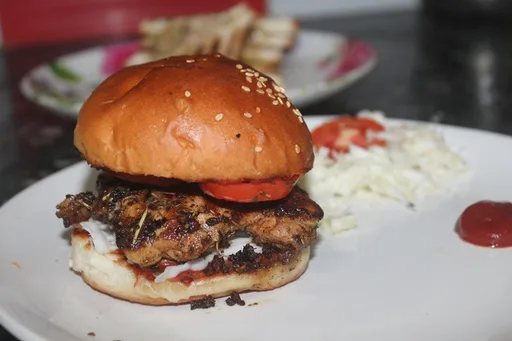 Receta de hamburguesa de pollo a la parrilla