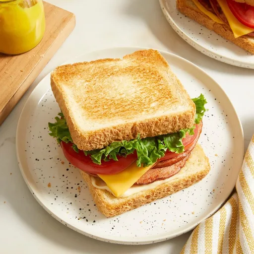 Fried Bologna Sandwich