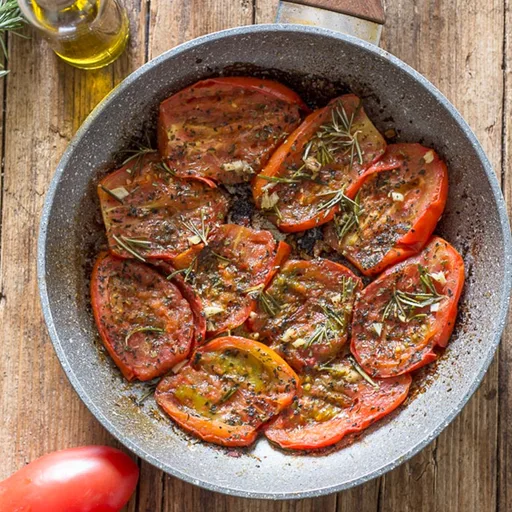 Tomates fritos a la sartén estilo italiano
