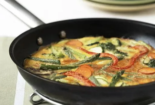 Tortilla de verduras de primavera