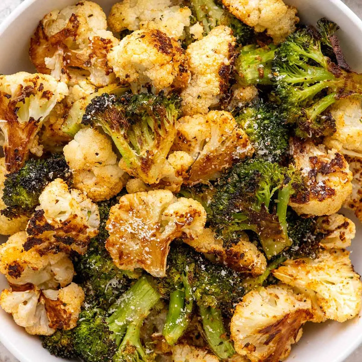 Roasted Broccoli and Cauliflower