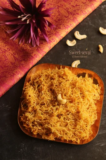 Sweet Idiyappam Recipe with jaggery and coconut