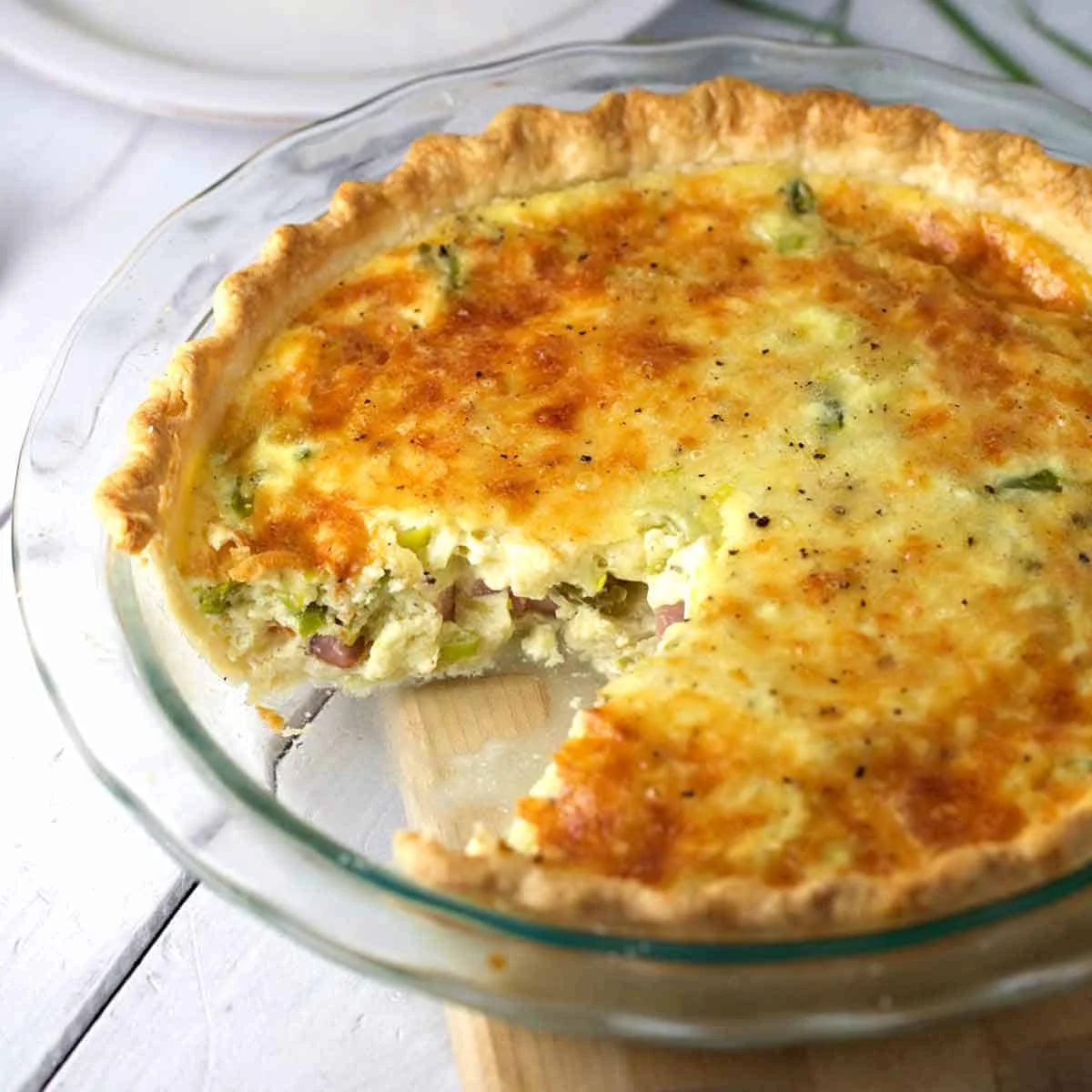 Ham and Asparagus Quiche