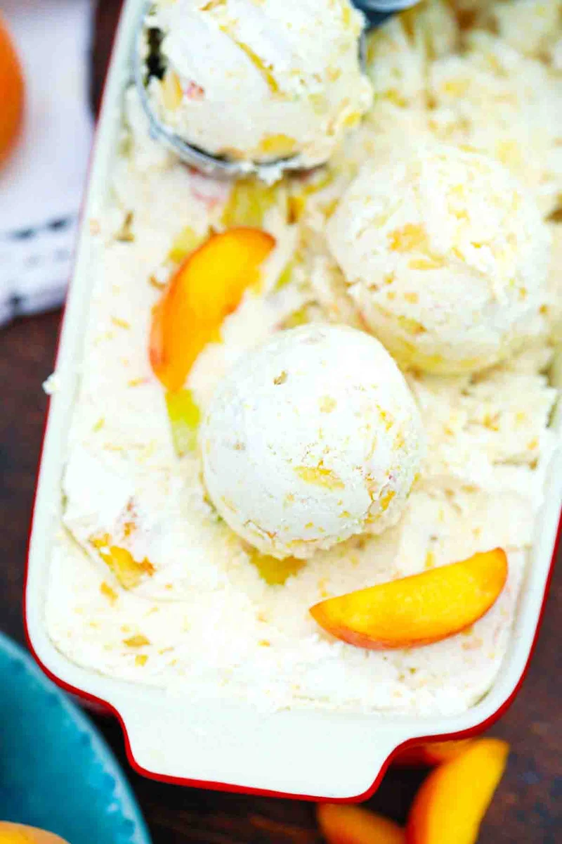 Peaches and Cream Ice Cream