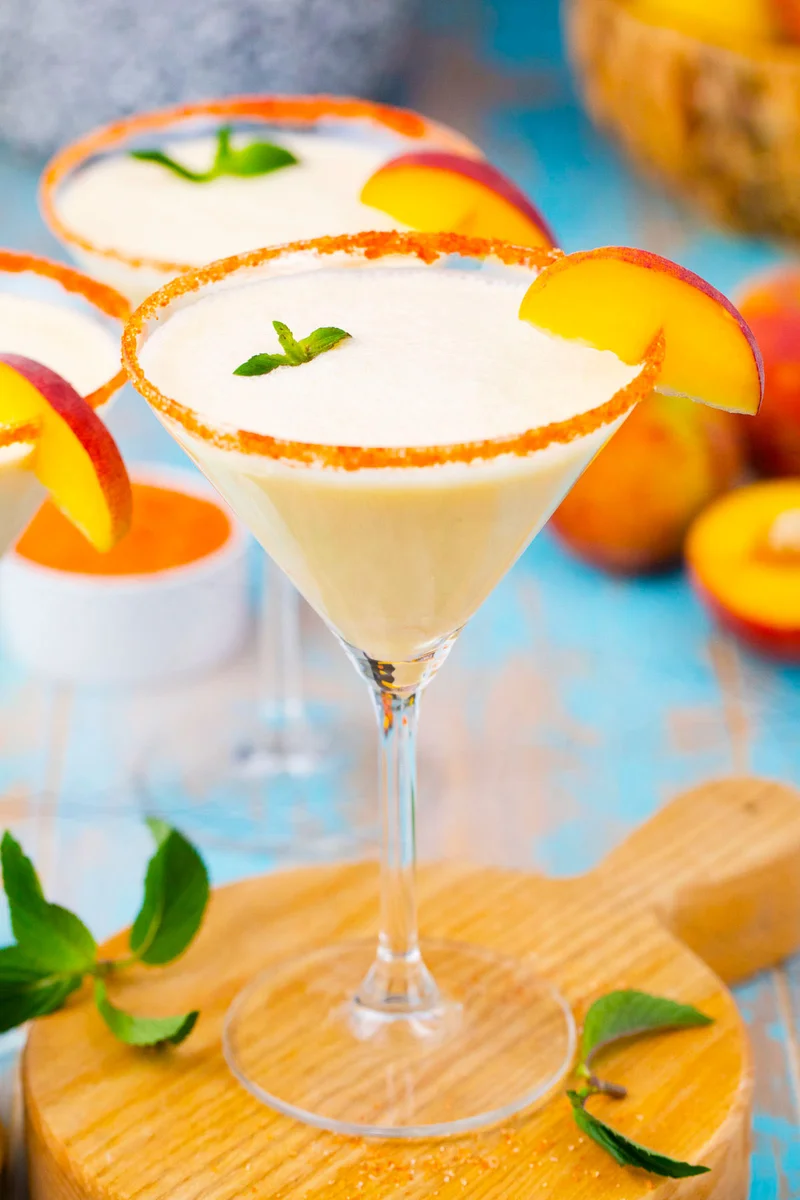 Peaches and Cream Martini