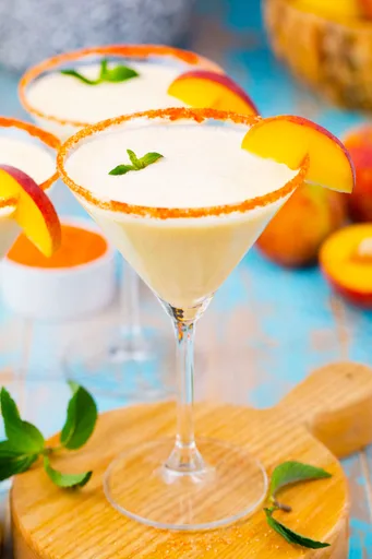 Peaches and Cream Martini