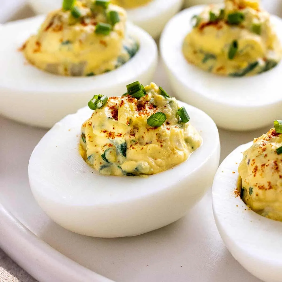 Spinach Deviled Eggs
