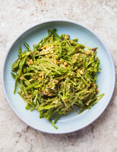 No-Cook Crunchy Snap Pea Salad with Chili Crisp