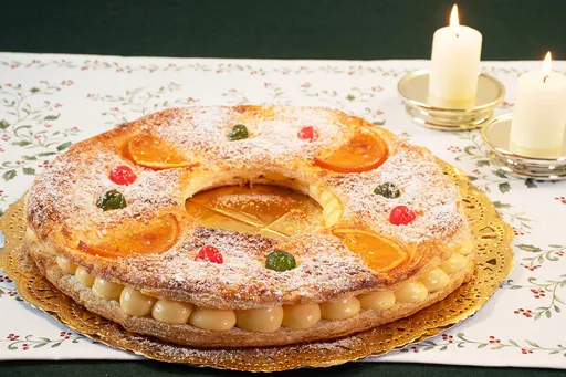 Roscón de Reyes de hojaldre listo en 30 minutos | Fácil y crujiente
