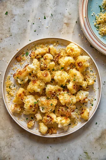 Coliflor a la mantequilla de ajo