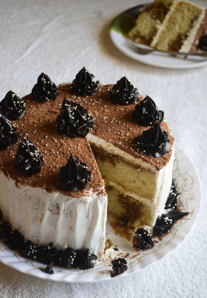 Tarta tiramisú sin huevo - Receta en vídeo