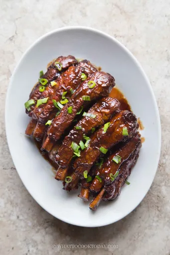 Costillas de Cerdo Agridulces Chinas en Instant Pot (Tang Cu Pai Gu)