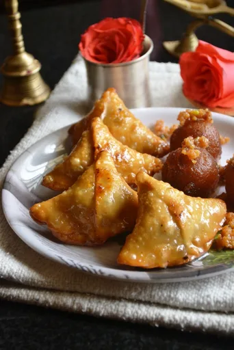 Gulab Jamun Samosa - Indian Sweet Recipes