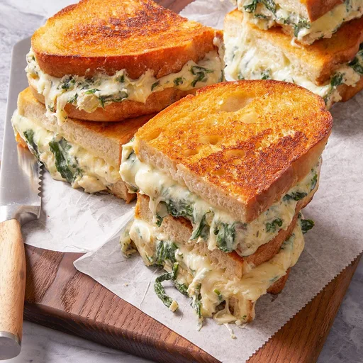 Spinach Artichoke Grilled Cheese