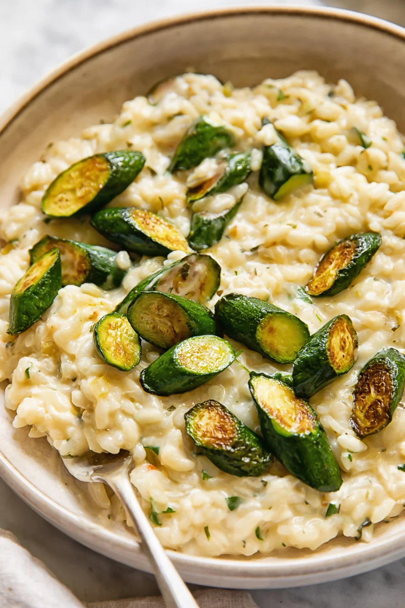 Instant Pot Risotto with Zucchini and Boursin