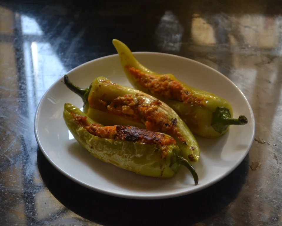 Paneer Stuffed Pepper Recipe - Easy Low Carb Recipes