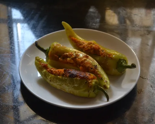 Receta de pimiento relleno de paneer - Recetas bajas en hidratos fáciles