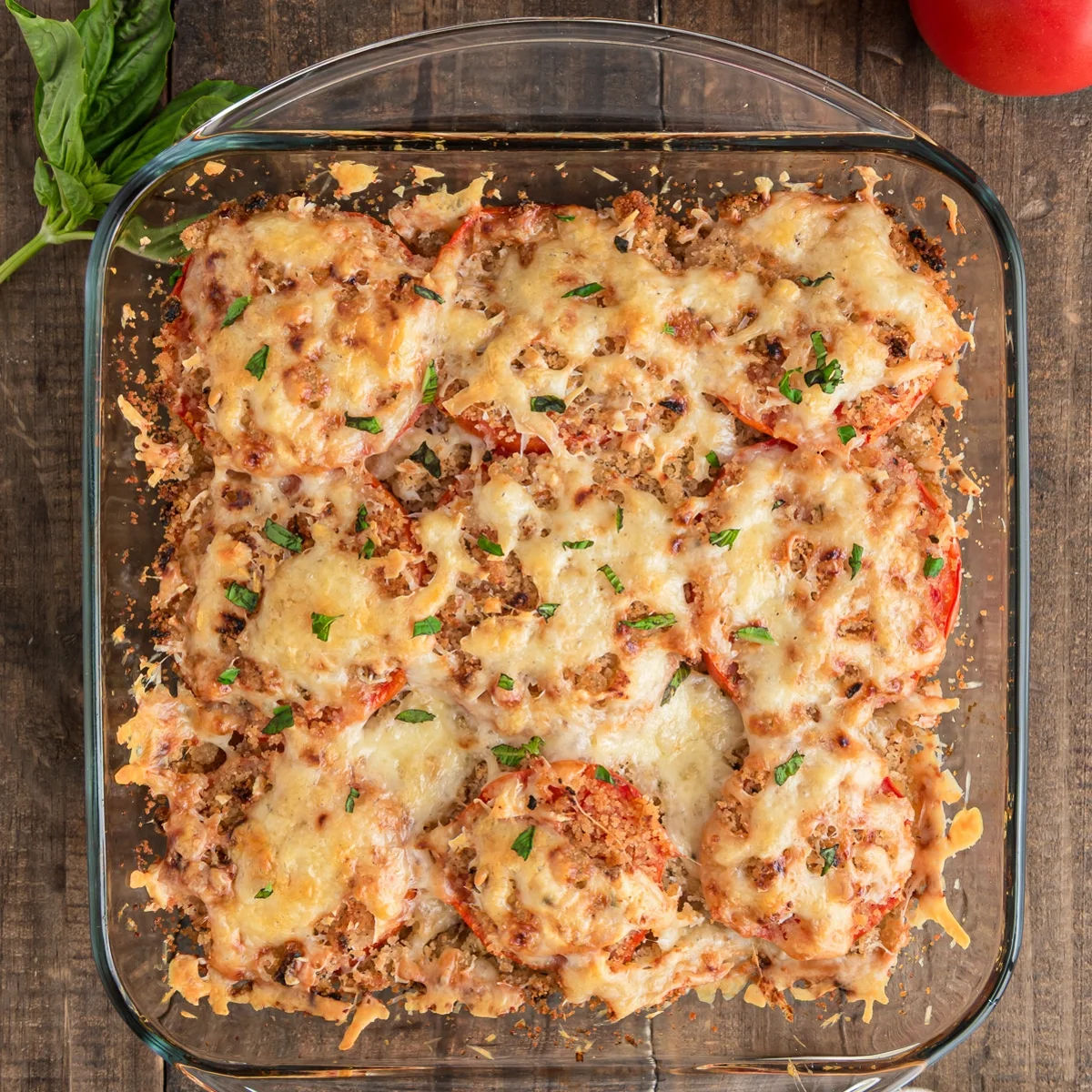 Cheesy Baked Tomato Casserole
