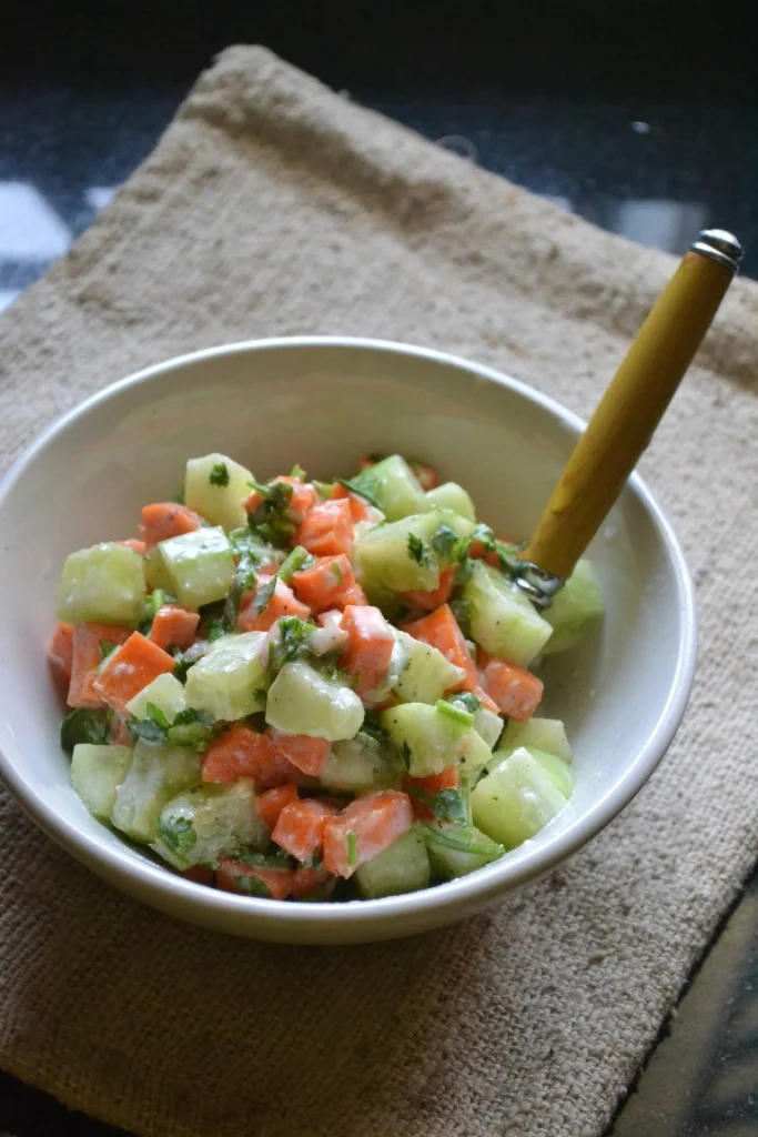 Cucumber Carrot Salad - Easy Summer Salad Recipe