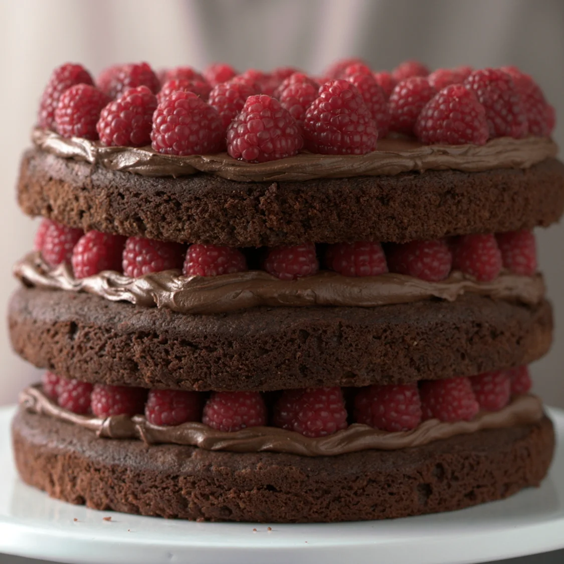 Chocolate & Raspberry Celebration Cake