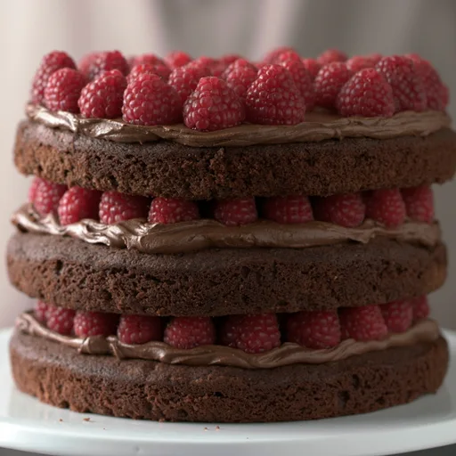 Chocolate & Raspberry Celebration Cake