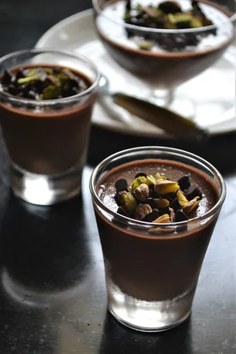 Receta de vasitos de crema de chocolate sin horno