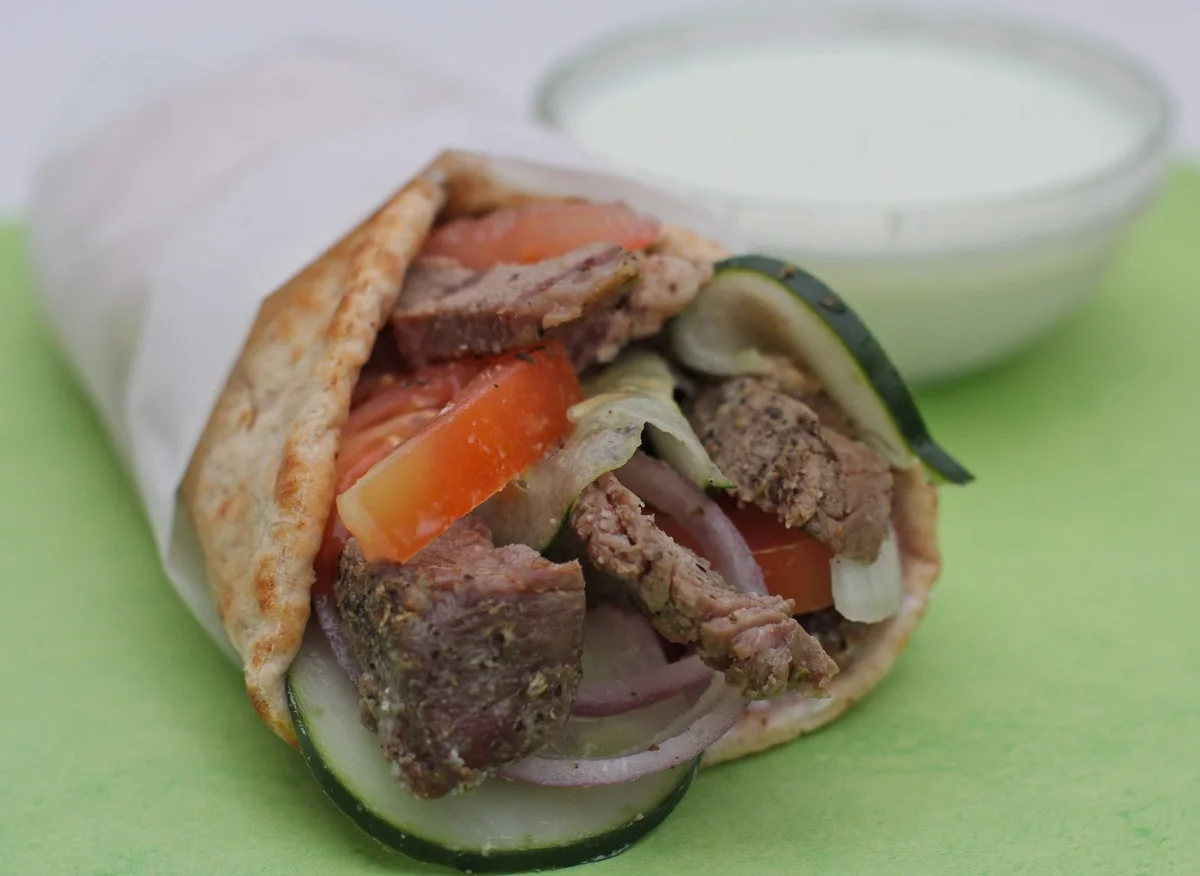 Easy Greek Lamb Wraps Recipe